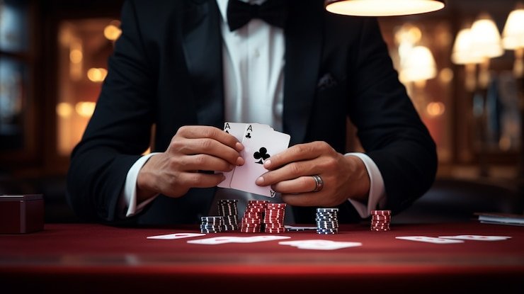 Pemain bulutangkis profesional dengan raket dan shuttlecock